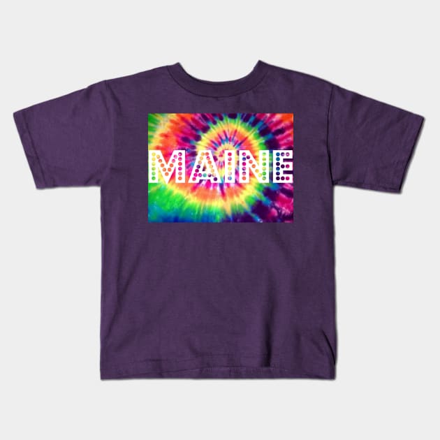 Maine Kids T-Shirt by ARTWORKandBEYOND
